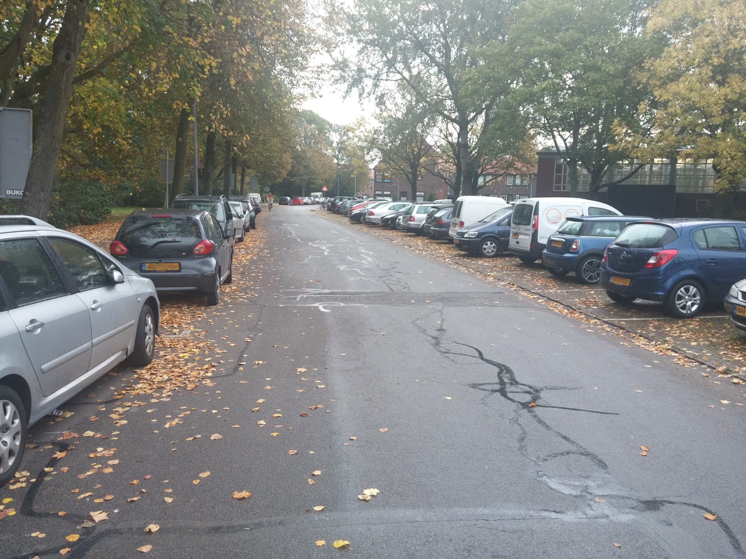 Geparkeerde auto's in de Klaprooslaan